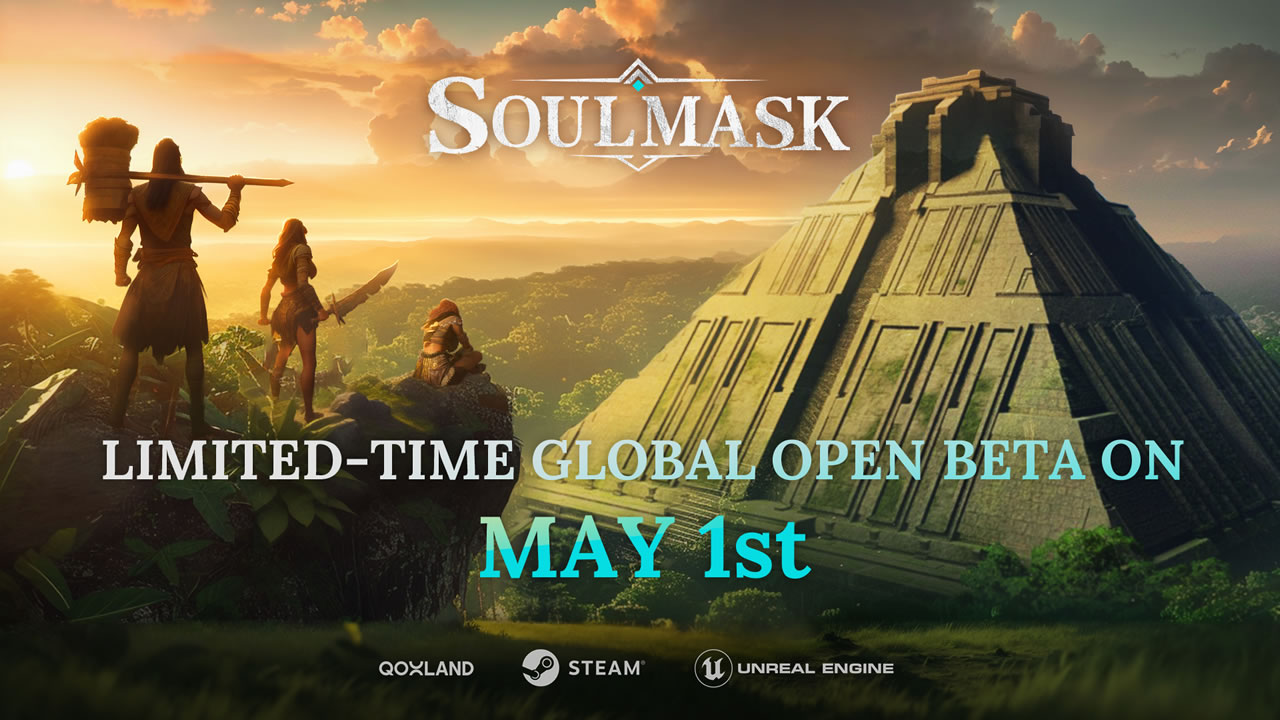Soulmask terá beta aberto global por tempo limitado em 1º de maio